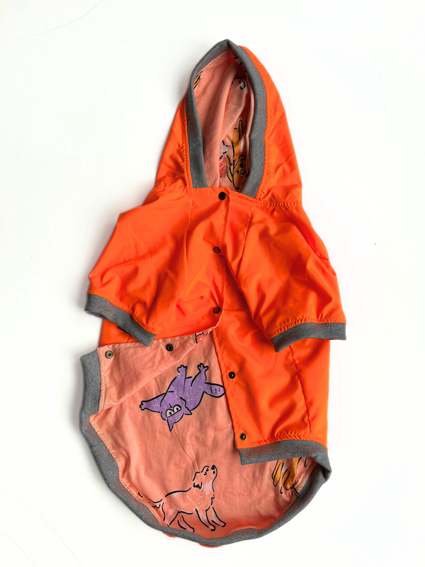 BÜYÜK IRKLAR İÇİN NEON TURUNCU YAĞMURLUK