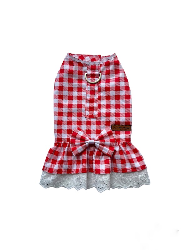 KIRMIZI PÖTİKARE ELBİSE